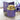 Gold and purple tea canister with 'Santa Maria del Fiore' branding on a decorative surface.