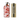 Decorative olive oil ceramic bottle with red and white pattern next to a tin of extra virgin olive oil