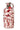 Wine red hand painted ceramic bottle of extra virgin olive oil