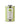 Tin of green and white striped galantino basil flavored oil on a white background