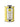 Galantino lemon flavored olive oil in a yellow and white striped tin on a white background