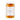 Jar of Pummarulella yellow tomatoes with a white label on a white background