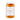 Jar of Pummarulella yellow tomatoes with a white label on a white background