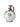 Hand-painted ceramic jug with green and brown olive branch designs, filled with extra virgin olive oil.