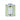 Green and white tin of rosemary flavored olive oil on a white background