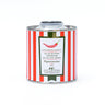 A can of Galantino Peperoncino Extra Virgin Olive Oil with red and white stripes on the label.