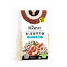 Package of Frutti di Mare Risotto mix by Gli Aironi, showing the product name and images of seafood on the front.