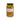 Jar of yellow tomatoes with a label on a white background