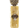 Packaged Bucatini pasta in a clear plastic bag with branding and product information displayed on a label on a white background