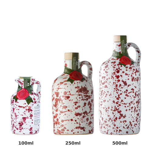 Fantasia Bordeaux EVOO Ceramic Bottle Size Comparison 100ml 250ml 500ml