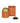A packaged loose tea product from La Via del Tè, with a gold and orange label, a red and gold box, and a small pile of dried tea leaves in front.