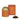 A packaged loose tea product from La Via del Tè, with a gold and orange label, a red and gold box, and a small pile of dried tea leaves in front.