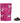 Pink tea packaging labeled 'Violetta' with loose leaf tea on a white background