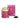A product image featuring a tin and box of Violetta loose leaf tea by La Via del Té. The tin is gold with a floral design, and the box is pink with the name 'Violetta' written on it.