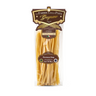 Package Casarecce Long IGP pasta in a clear plastic bag with branding and product information.