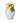 Hand-painted ceramic jug with yellow and green accents, featuring olives and leaves design, containing extra virgin olive oil.