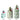 Fantasia Green EVOO Ceramic Bottle Size Comparison 100ml 250ml 500ml