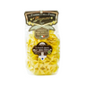 Packaged jumbo bowtie pasta (Farfalle Giganti) by La Fabbrica della Pasta on a white background