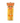 Packaged gluten-free fettuccine pasta in a clear plastic bag with branding and product information and an orange label