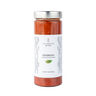 A jar of Italianavera Marinara tomato sauce with oregano, showing the label and the red sauce inside the transparent jar.