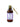 A glass bottle of Perche Ci Credo tomato sauce with olives and capers with a purple label on a white background