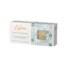 A box of Pasta di Liguria'd organic fettucce on a white background.