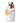 A ceramic bottle of Galantino's Orange Extra Virgin Olive Oil with hand-painted decorations depicting an orange and leaves.
