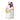A ceramic bottle of Galantino's Orange Extra Virgin Olive Oil with hand-painted decorations depicting an orange and leaves.