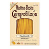 Package of Antica Pasta di Campofilone tagliatelle pasta on a white background.
