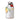 A ceramic bottle of Extra Virgin Olive Oil with hand-painted decorations depicting a lemon and leaves.